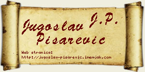 Jugoslav Pisarević vizit kartica